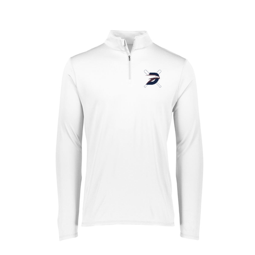[FTLQFLWH-FAXS-LOGO1] Decker Women's Flex-Lite 1/4 Zip Shirt (Female Adult XS, White, Logo 1)