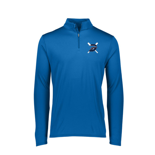 [FTLQFLRY-FAXS-LOGO1] Ladies Flex-Lite 1/4 Zip Shirt (Female Adult XS, Royal, Logo 1)