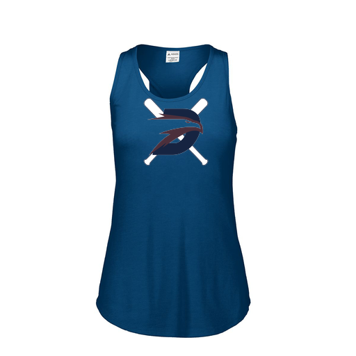 [3078.U22.S-LOGO1] Ladies Tri Blend Tank Top (Female Adult S, Navy, Logo 1)