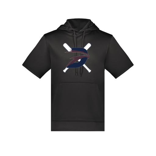 [6871.080.S-LOGO1] Men's Dri Fit Short Sleeve Hoodie (Adult S, Black, Logo 1)