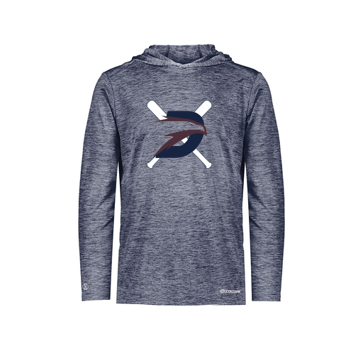 [FOLHCGNV-AS-LOGO1] Decker Men's Charge Hoodie (Adult S, Navy, Logo 1)