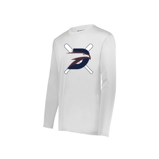 [222822.005.XS-LOGO1] Men's LS Smooth Sport Shirt (Adult XS, White, Logo 1)