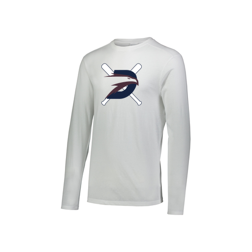 [FTLCUBWH-YS-LOGO1] Decker Youth Tri-Blend T-Shirt - Long Sleeve (Youth S, White, Logo 1)